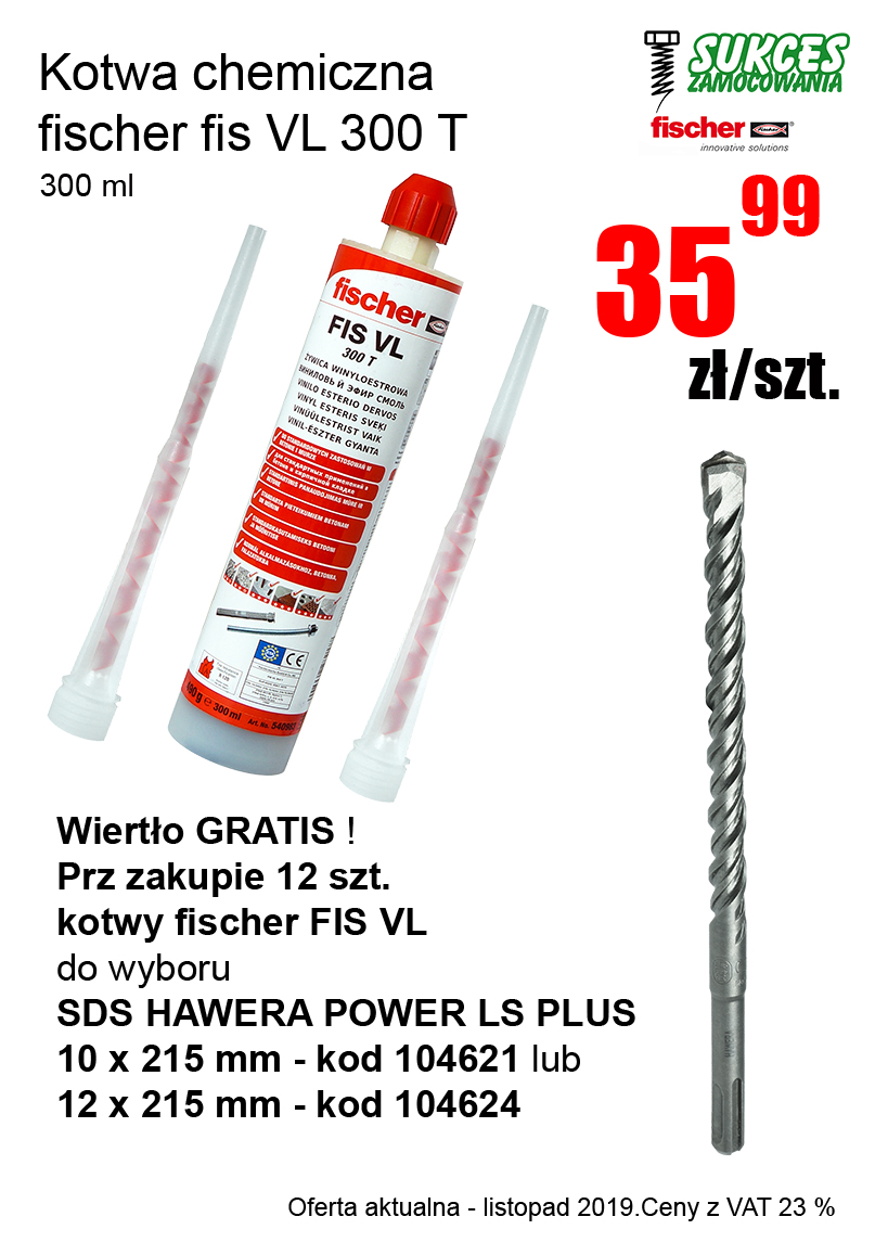 Kotwy fischer najlepsza oferta - super cena - wiertło gratis. 